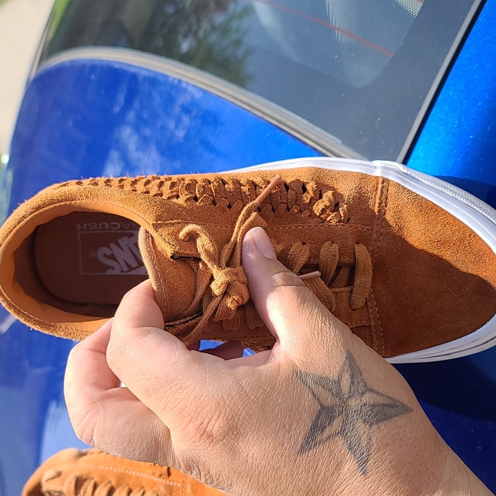 Tan leather vans